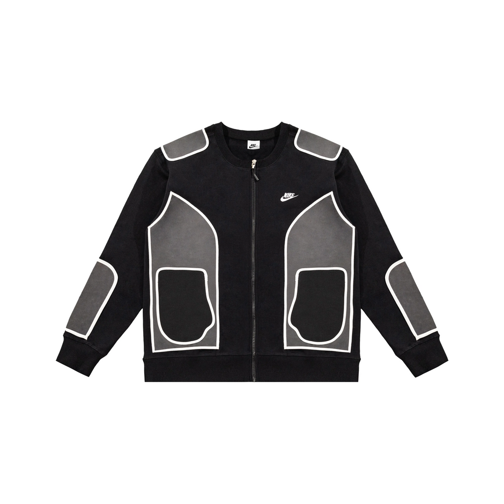 Custom Nike Sweatshirt Black Gray With White Outline Design