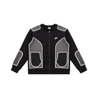 Custom Nike Sweatshirt Black Gray With White Outline Design