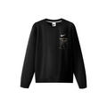 Custom Nike Sweatshirt Black With Fantasy Knight Pattern