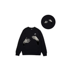 Custom Nike Sweatshirt Black With HAnds Pattern