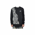 Custom Nike Sweatshirt Black With Paisley Pattern