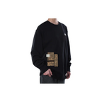 Custom Nike Sweatshirt Black With Paisley - pattern Patches
