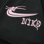 Custom Nike Sweatshirt Black With Pink Logo Design
