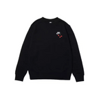 Custom Nike Sweatshirt Black With Red Heart