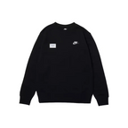 Custom Nike Sweatshirt Black With Small White Logo Patch