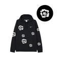 Custom Nike Sweatshirt Black With White Flower