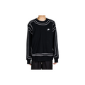 Custom Nike Sweatshirt Black With White Outline Pattern