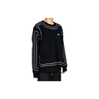 Custom Nike Sweatshirt Black With White Outline Pattern