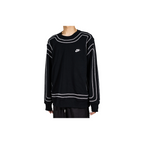 Custom Nike Sweatshirt Black With White Outline Pattern