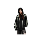 Custom Nike Sweatshirt Black With White Stripes