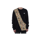 Custom Nike Sweatshirt Teddy Bear Fabric  Pattern Black