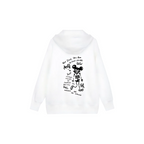 Custom Nike Sweatshirt White Black Sketchy Graffiti