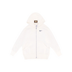 Custom Nike Sweatshirt White With Small Nike Logo And Back Patch