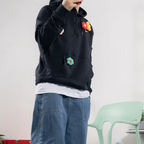 Custom Nike Sweatshirt With Flower Patches
