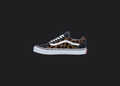 Custom Vans Black Brown Leopard Print