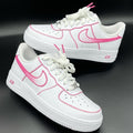 Cute Pink Outline Custom Air Force 1