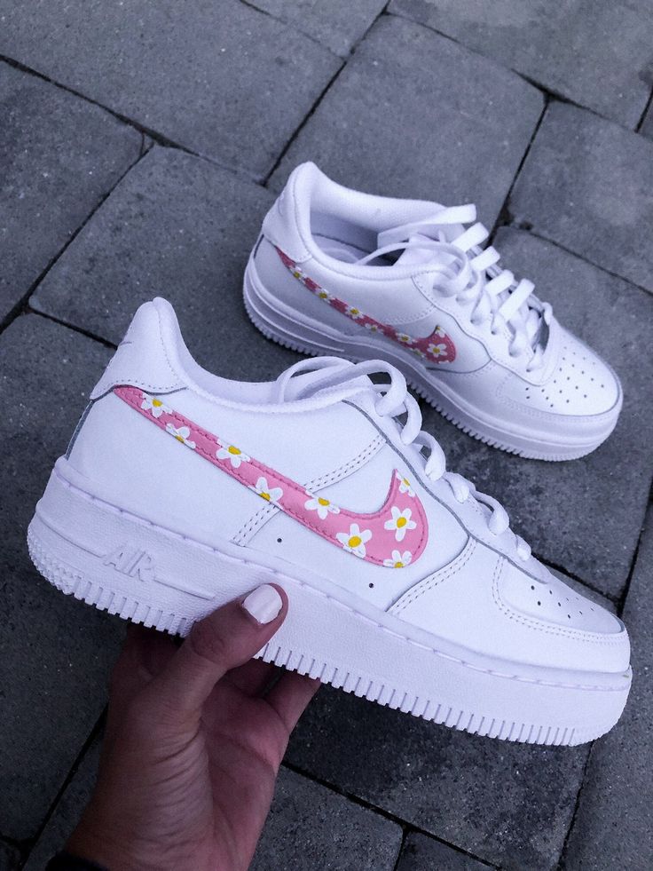 Daisy Pattern Pink Custom Air Force 1