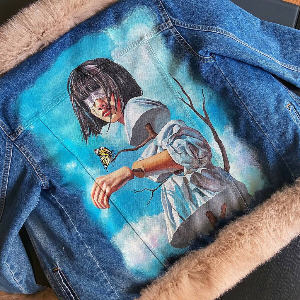 Marionette Custom Hand Painted Denim Jacket