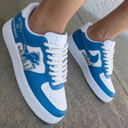 Detroit Lions Skyline Blue Custom Air Force 1