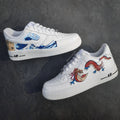Dragon And Wave Theme White Custom Air Force 1