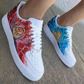 Dragon Ball Characters Red And Blue Custom Air Force 1