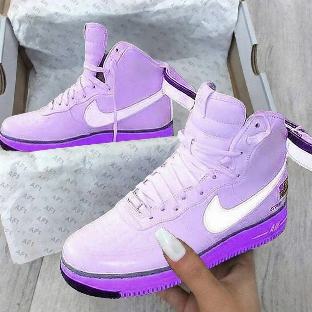 Dreamy Baby Pink Purple Custom Air Force 1