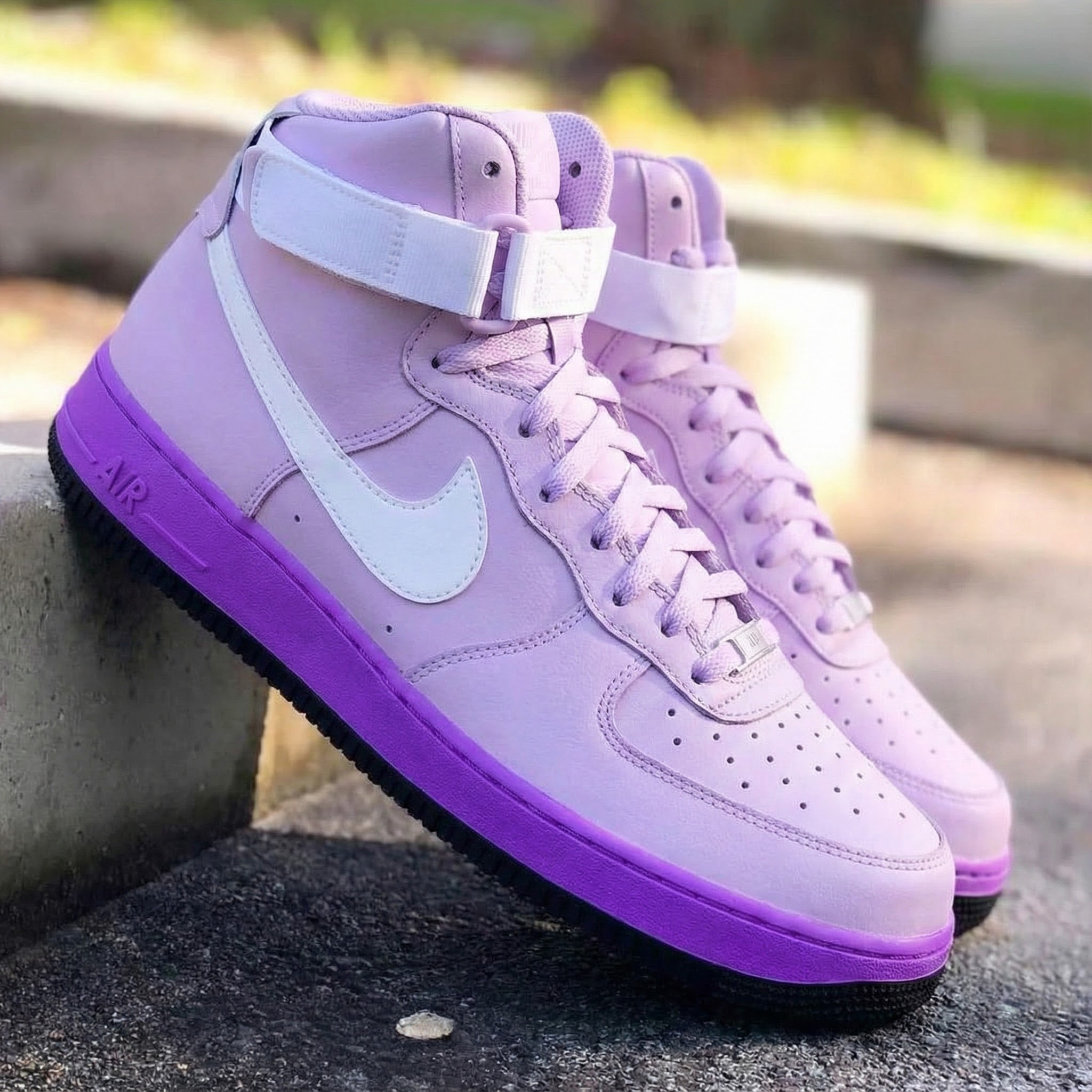 Dreamy Baby Pink Purple Custom Air Force 1