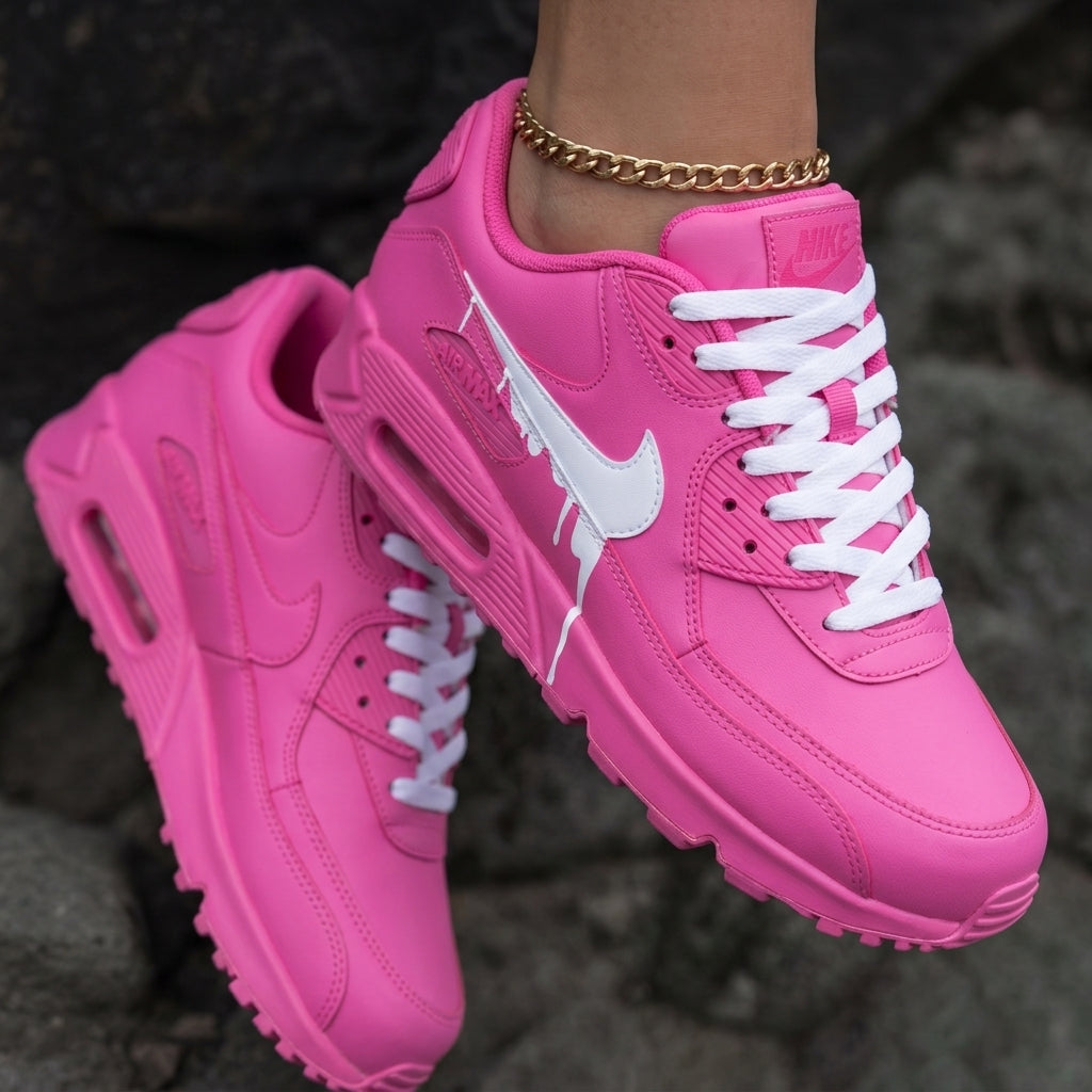 Drip Design Neon Pink Custom Nike Air Max 90