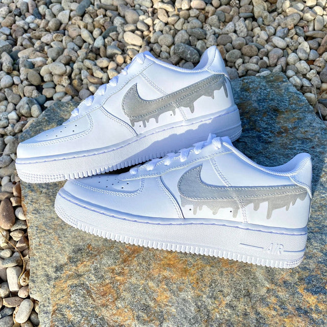 Drip Design Silver Custom Air Force 1