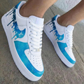 Drip LV White Blue Custom Air Force 1