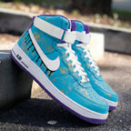 Drip Paint Gold Splatter Blue Purple Custom Air Force 1