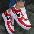 Drip Pattern Red Pink Custom Air Force 1