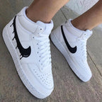 Drip Swoosh Black Custom Nike Court Vision