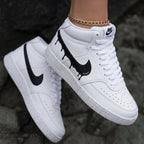Drip Swoosh Black Custom Nike Court Vision