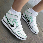 Dripping Icing Sprinkles Mint Black Custom Air Jordan 1