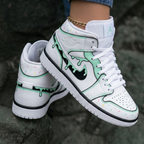 Dripping Icing Sprinkles Mint Black Custom Air Jordan 1