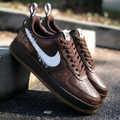 Dripping - Logo Pattern Brown White Custom Air Force 1