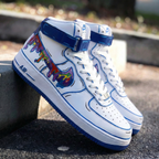 Dripping - Paint Pattern Blue Custom Air Force 1