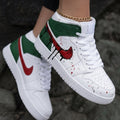 Dripping Red Green Custom Air Jordan 1
