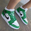 Drippy Cartoon Green Black Custom Air Jordan 1