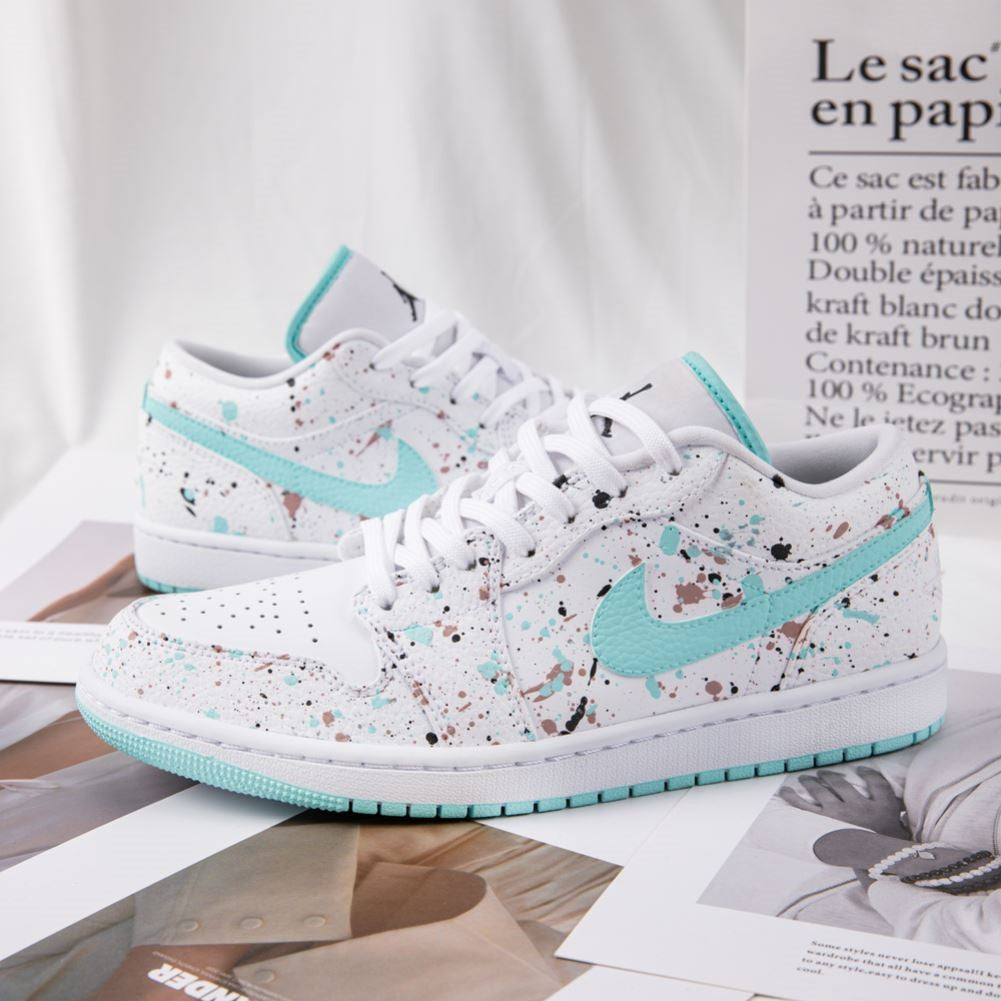 Mint Green Splatter Custom Dunk