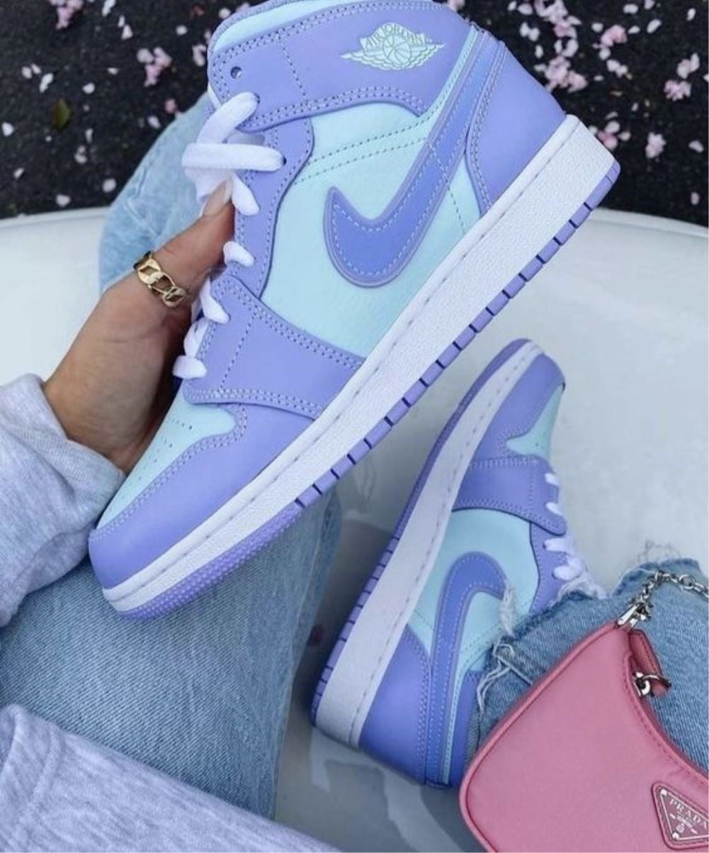 Purple Blue Custom Air Jordan 1