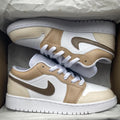 Custom Air Jordan 1 Khaki Chocolate
