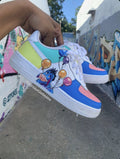 Eeyore Balloons Theme Blue Baby Pink Custom Air Force 1