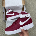 Elegant Maroon White Custom Air Force 1