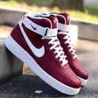 Elegant Maroon White Custom Air Force 1