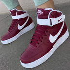 Elegant Maroon White Custom Air Force 1
