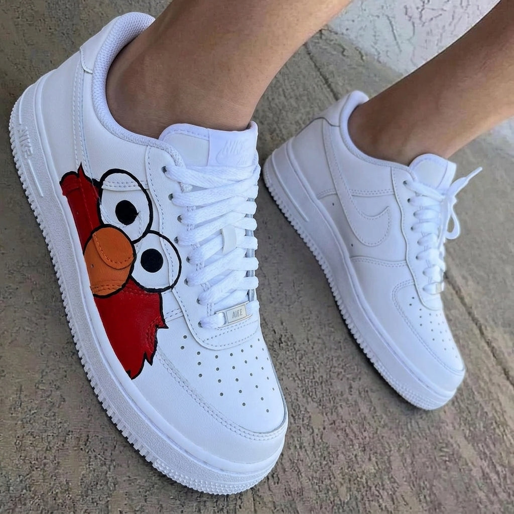 Elmo Red White Custom Air Force 1
