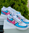 Blue Pink Drip Custom Air Force 1