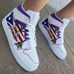 Flag Plant Frog Pattern Purple Custom Air Jordan 1